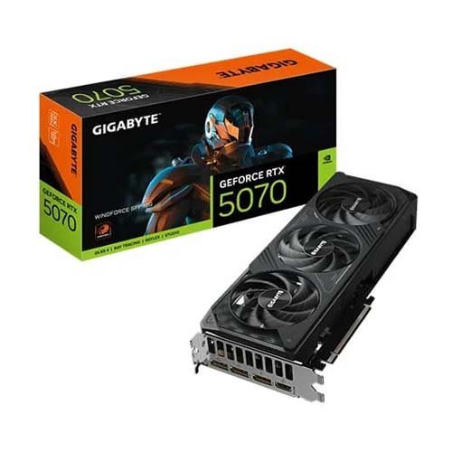 Gigabyte RTX 5070 Windforce SFF 12GB GDDR7 Graphic Card GV-N5070WF3-12GD