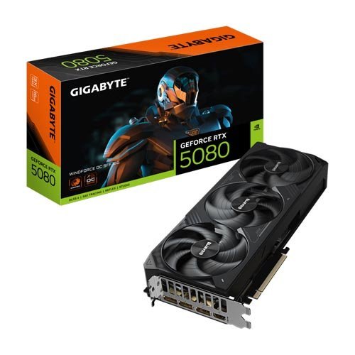 Gigabyte RTX 5080 WindForce OC SFF 16GB Graphics Card GV-N5080WF3OC-16GD
