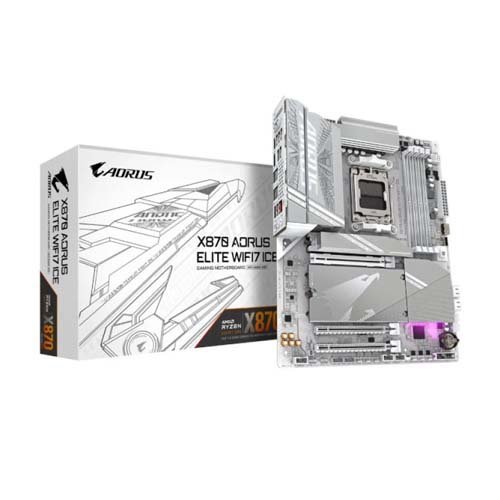 Gigabyte X870 Aorus Elite Wifi7 Ice AM5 DDR5 Motherboard