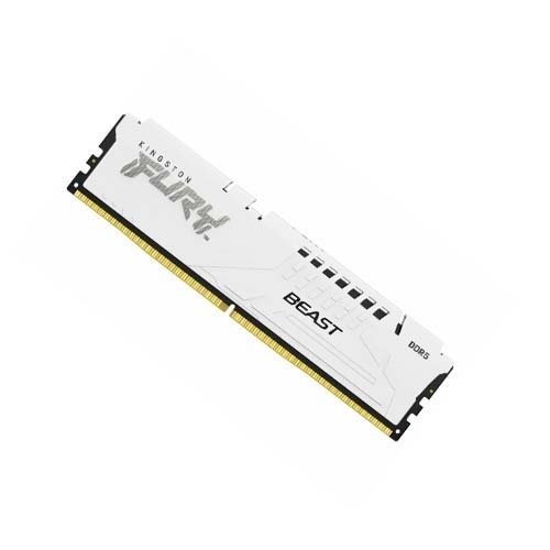 Kingston Fury Beast 16GB DDR5 6000MHz White Desktop Memory KF560C30BW-16