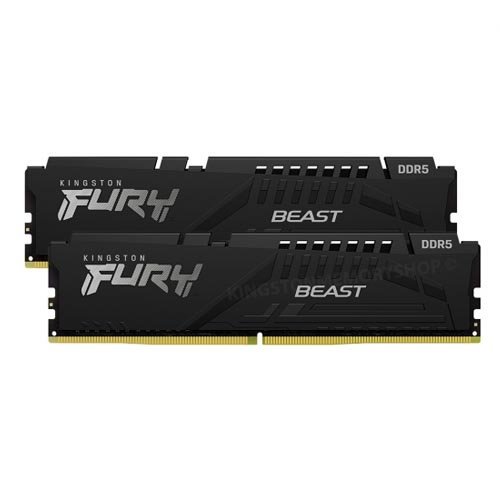 Kingston Fury Beast 32GB (16GB x2) DDR5 5600MHz Memory KF556C40BBK2/32