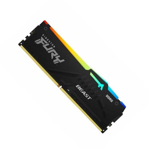 Kingston Fury Beast RGB 32GB (32GBx1) DDR5 5600MHz Desktop RAM (Black) KF556C36BBEA-32