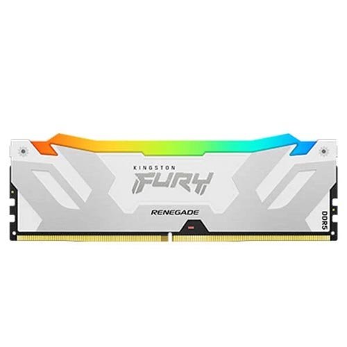 Kingston Fury Renegade RGB XMP 16GB (16GBx1) DDR5 6000MHz Desktop RAM (White) KF560C32RWA-16