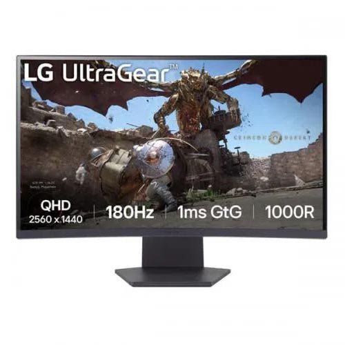 LG UltraGear 27GS60QC-B 27 Inch Curved Gaming Monitor