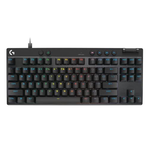 Logitech PRO X TKL RAPID Tenkeyless Wired Gaming Keyboard with Analog Switches 920-013234