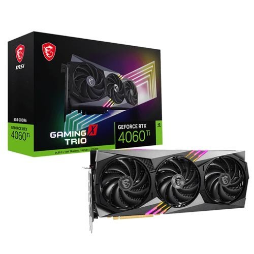 MSI GeForce RTX 4060 Ti GAMING X TRIO 8G Graphic Card