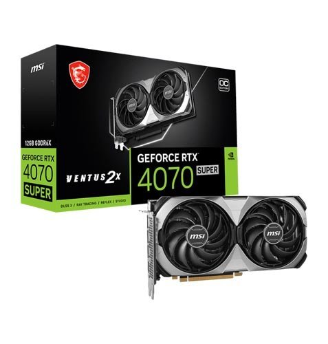 MSI GeForce RTX 4070 SUPER 12G VENTUS 2X OC Graphic Card