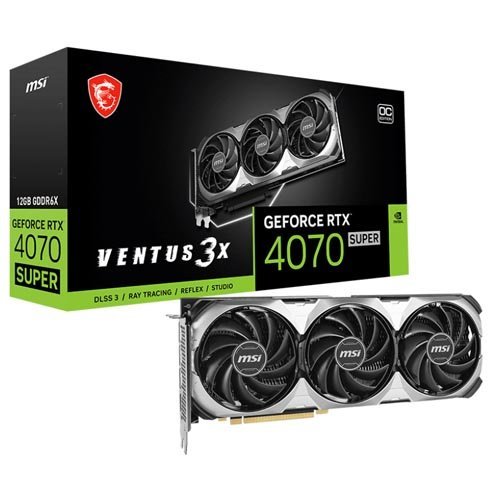 MSI GeForce RTX 4070 SUPER 12G VENTUS 3X OC Graphic Card