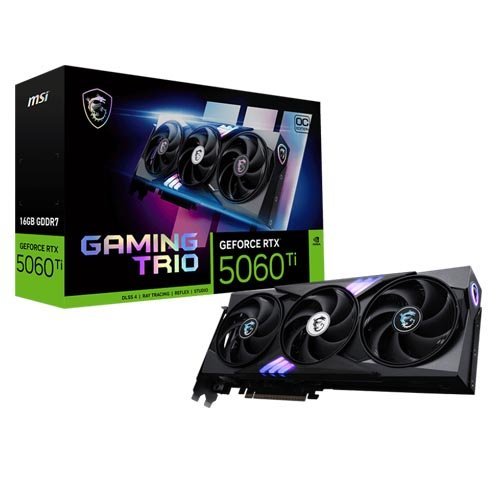 MSI GeForce RTX 5060 Ti 16G GAMING TRIO OC Graphic Card