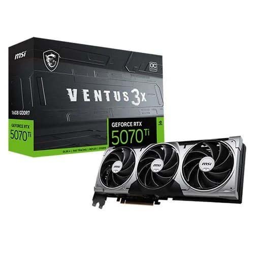 MSI GeForce RTX 5070 Ti Ventus 3X OC 16GB GDDR7 Graphic Card