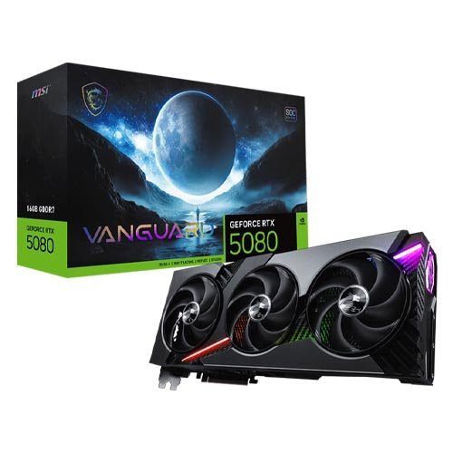 MSI GeForce RTX 5080 16G VANGUARD SOC Graphic Card
