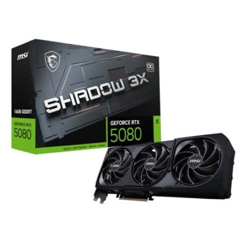 MSI GeForce RTX 5080 Shadow 3X OC 16GB Graphic Card