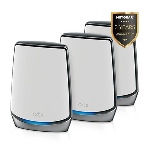 Netgear Orbi RBK853 Tri-Band AX6000 WiFi 6 System Router 2 Satellite extenders