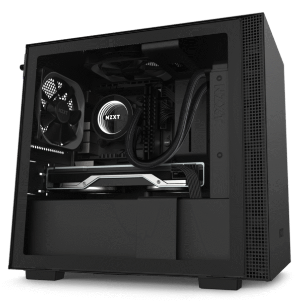 NZXT H Series H210 Matte Black Tempered Glass Mini-ITX Tower Case CA-H210B-B1