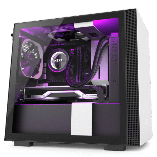 NZXT H Series H210i Matte White Tempered Glass Mini-ITX Tower Case CA-H210i-W1