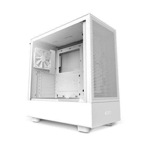 NZXT H5 Flow Compact Mid-Tower Airflow White Cabinet CC-H51FW-01
