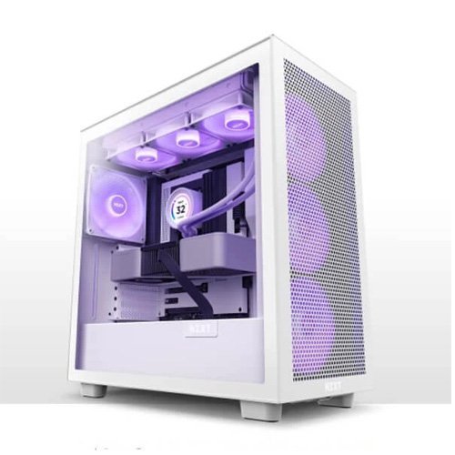 NZXT H7 Flow RGB (ATX) Mid Tower Cabinet White CM-H71FW-R1