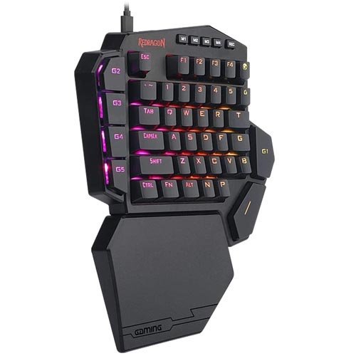 Redragon Diti K585 – One Handed Wired Rgb Mechanical Keyboard (Blue Switch)