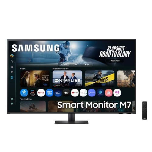 Samsung M7 4K 43 Inch 60Hz 3840 x 2160 Resolution 4ms Response Time VA Panel Smart Gaming Monitors LS43FM700UWXXL