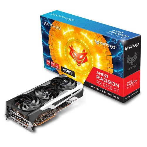 Sapphire NITRO AMD Radeon RX 6750 XT 12GB GDDR6 Graphic Card 11318-01-20G