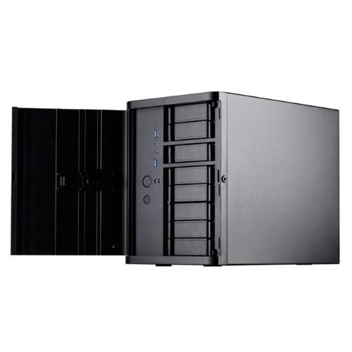 SilverStone DS380B Premium Mini-ITX DTX Small Form Factor NAS Computer Case Black SST-DS380B