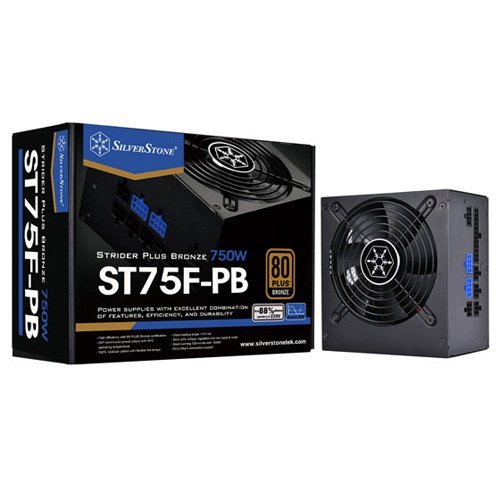 Silverstone Strider Series 750W 80 BRONZE FULLY MODULAR SMPS SST-ST75F-PB