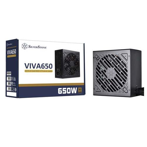 SilverStone VIVA 650 Gold 80 PLUS Gold 650W ATX Power Supply SST-VA650-G
