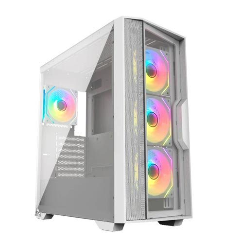 TAG Gamerz Andromeda RGB MATX Mid Tower Cabinet (White) TG-C-Andromeda-W