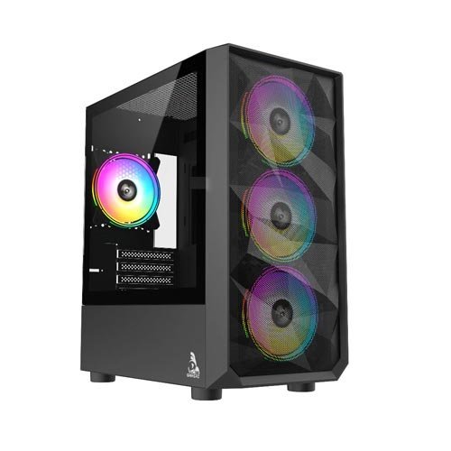 TAG Gamerz Pulser ARGB MATX Mid Tower Cabinet (Black) TG-C-Pulser-B