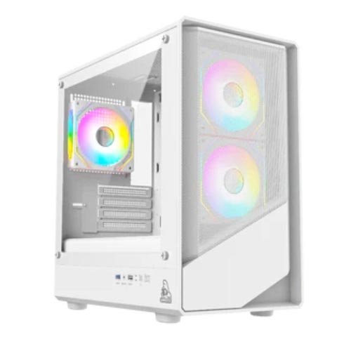 TAG Gamerz Starlight ARGB MATX Mid Tower Cabinet (White) TG-C-Starlight-WH