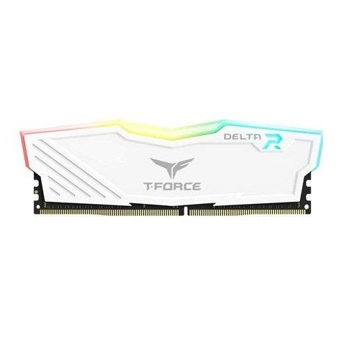 Teamgroup Delta RGB 16GB (16GBx1) DDR4 3600MHz White Memory TF4D416G3600HC18J01