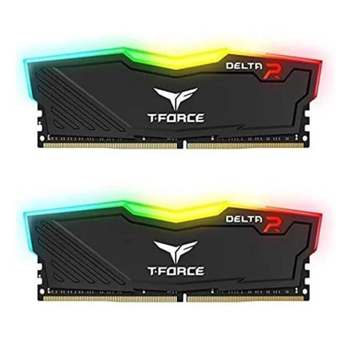 TeamGroup T-Force Delta RGB 16GB (8GBx2) DDR4 3200MHz Desktop RAM (Black) TF3D416G3200HC16FDC01