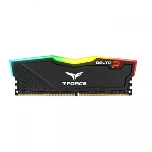 TeamGroup T-Force Delta RGB 8GB (8GBx1) DDR4 3200MHz Black TF3D48G3200HC16F01