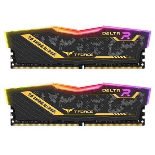 TeamGroup T-Force Delta RGB TUF 32GB (16GBx2) DDR4 3200MHz Desktop RAM TF9D432G3200HC16FDC01