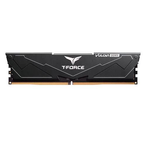 TeamGroup T-Force Vulcan 16GB (16GBx1) DDR5 6000MHz Desktop Ram (Black) FLBD516G6000HC38A01