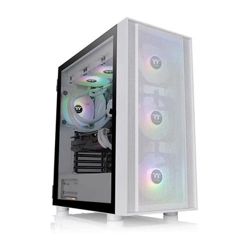 Thermaltake H570 TG ARGB Snow (E-ATX) Mid Tower Cabinet (White) CA-1T9-00M6WN-01