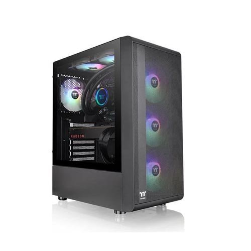 Thermaltake S200 TG ARGB (ATX) Mid Tower Cabinet (Black) CA-1X2-00M1WN-00