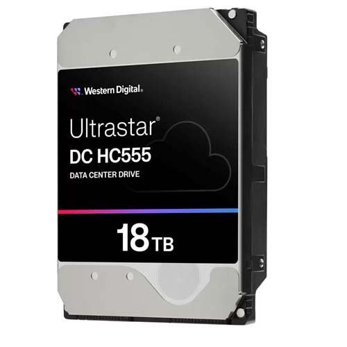 Western Digital Ultrastar DC HC555 18TB 7200RPM SATA-6Gbs 512MB Buffer 3.5 inch Enterprise Hard Drive WUH722018CLE6L4