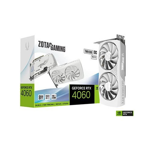 Zotac Gaming GeForce RTX 4060 8GB Twin Edge OC White Graphic card ZT-D40600Q-10M