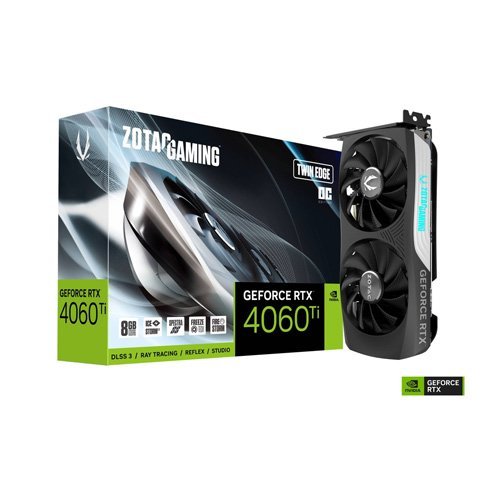 ZOTAC GAMING GeForce RTX 4060 Ti 8GB Twin Edge OC Graphic Card ZT-D40610H-10M