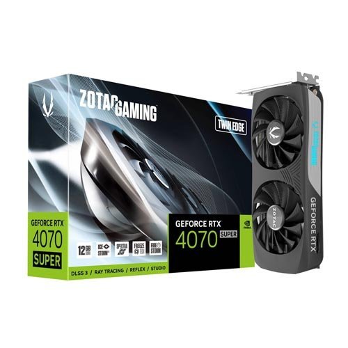 ZOTAC GAMING GeForce RTX 4070 SUPER Twin Edge 12GB GDDR6X Graphic Card ZT-D40720E-10M