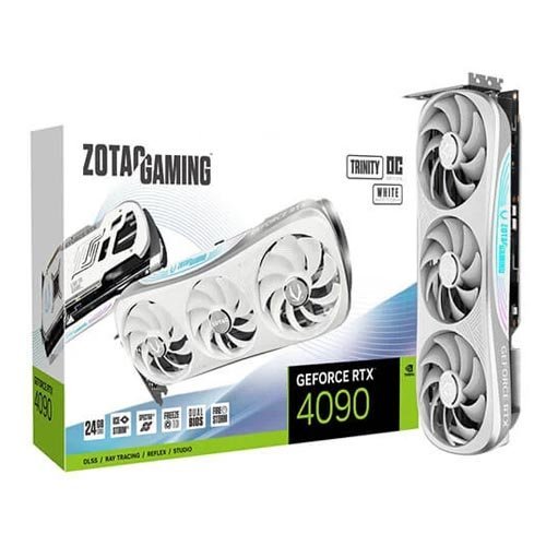 Zotac RTX 4090 Trinity OC White Edition 24GB Graphic Card ZT-D40900Q-10P